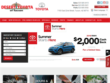 Tablet Screenshot of deserttoyota.com